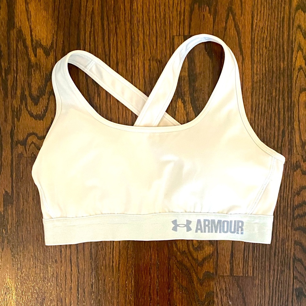 Under Armour White Sports Bra